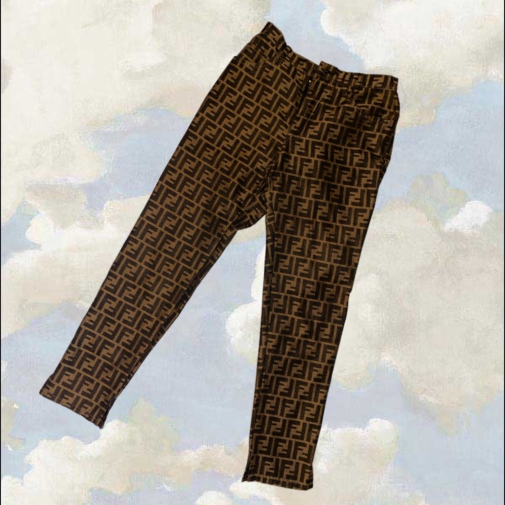 Vintage fendi zucca jeans